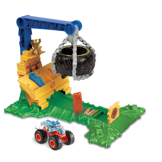Hot Wheels Monster Trucks Rhinomite Challenge Playset