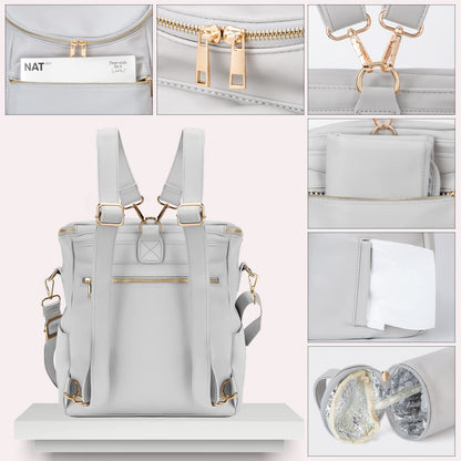 Minsong Diaper Bag Backpack with Organizer & Pad