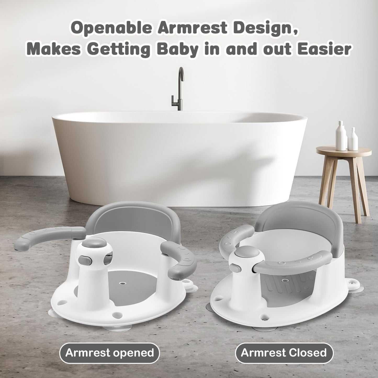 Baby Bath Seat with Suction Cups by TOSGN