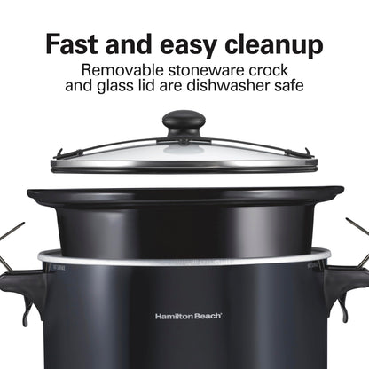 Hamilton Beach 10 Quart Slow Cooker with Lid Lock