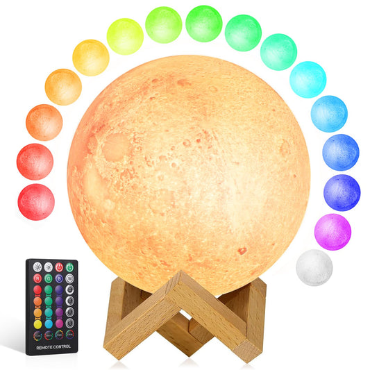Moon Lamp Night Light with Remote Control