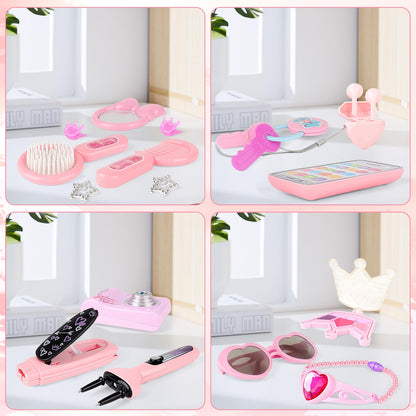 34PCS Kids Beauty Salon Toy Kit