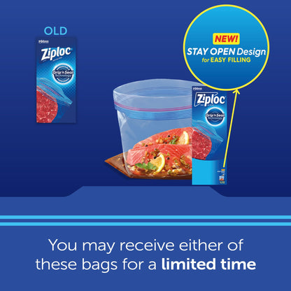 Ziploc Gallon Freezer Bags, 120 Count