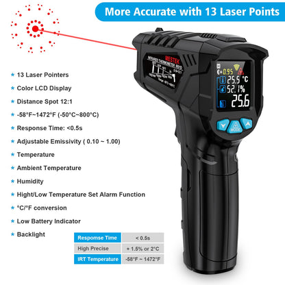 MESTEK Non-Contact Infrared Thermometer for Cooking