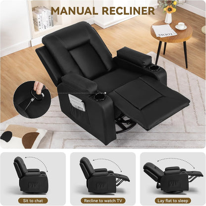 COMHOMA Massage Recliner Chair with Cup Holders