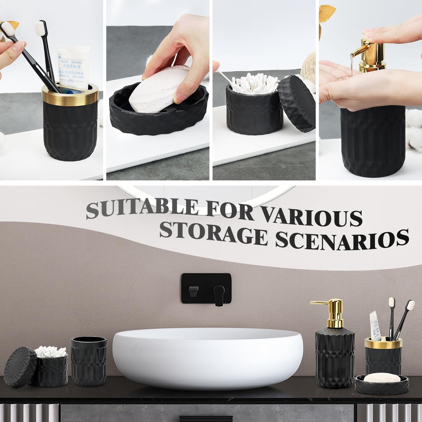 5-Piece Bathroom Accessories Set by Ulable