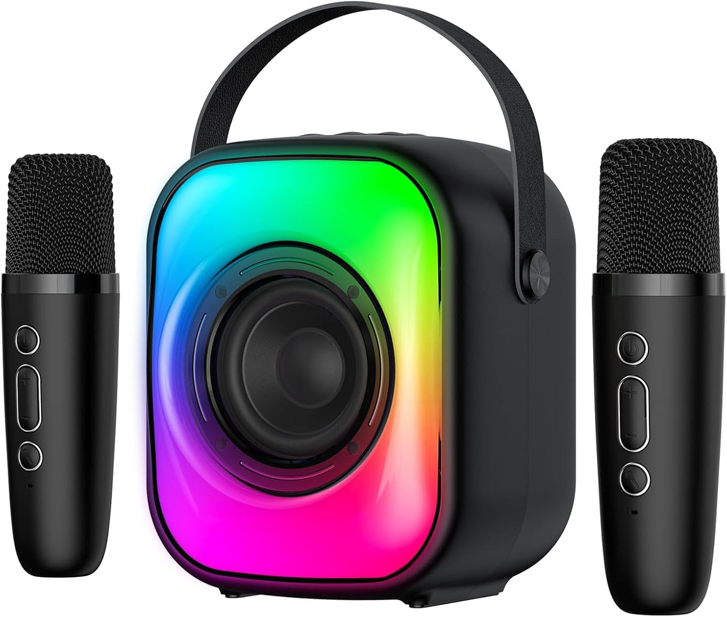 Mini Karaoke Machine with Wireless Microphones
