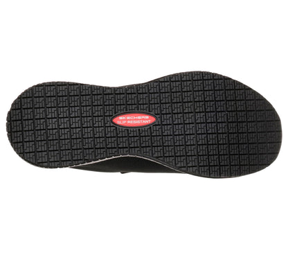 Skechers Women's Squad Sr Food Service Shoe, Black, 9.5