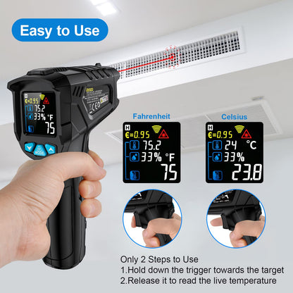 MESTEK Non-Contact Infrared Thermometer for Cooking