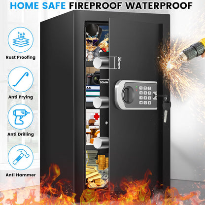 4.0 Cuft, Fireproof Waterproof Safe for Home Security