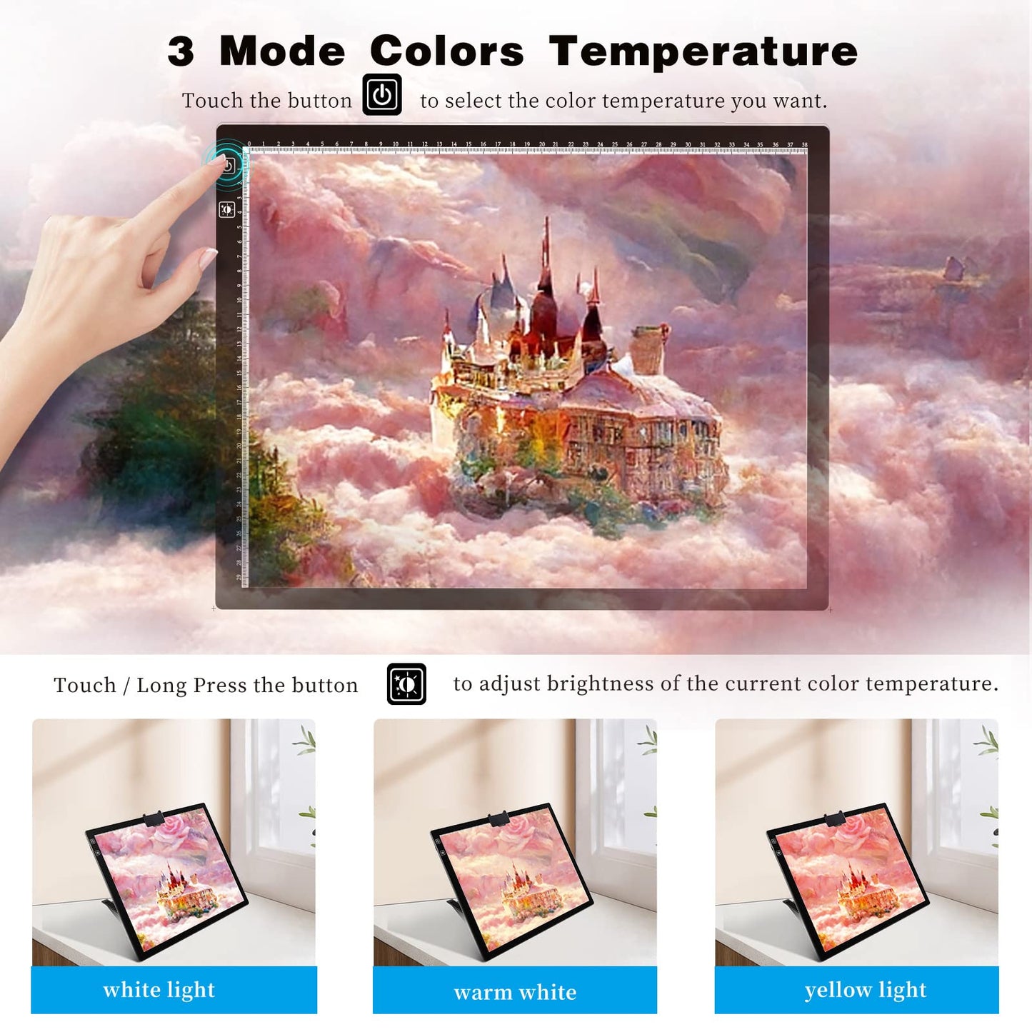 iVAOOZE A3 LED Light Pad with Dimmable Brightness