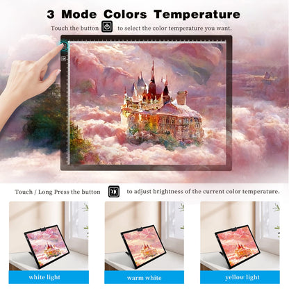 iVAOOZE A3 LED Light Pad with Dimmable Brightness
