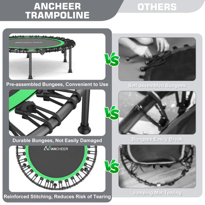 ANCHEER Indoor Mini Rebounder Trampoline for All Ages