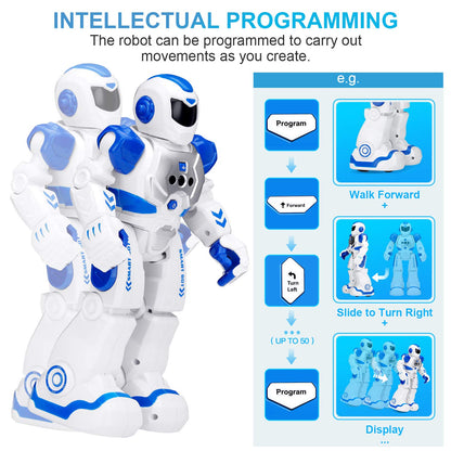 KingsDragon Robots Toy for Kids, RC Gesture Sensing Toy, Interactive Walking Singing Dancing Robot Birthday Presents for Boys Girls Age 6 7 8 9 Years Old