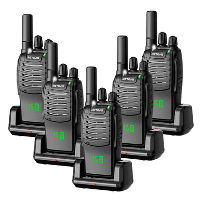 Retevis H-777H Rechargeable Walkie Talkies 5 Pack