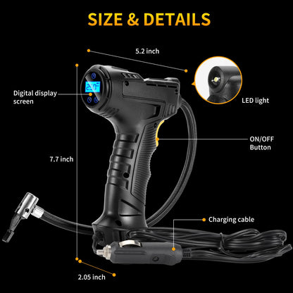 150PSI Portable Air Compressor for Cars