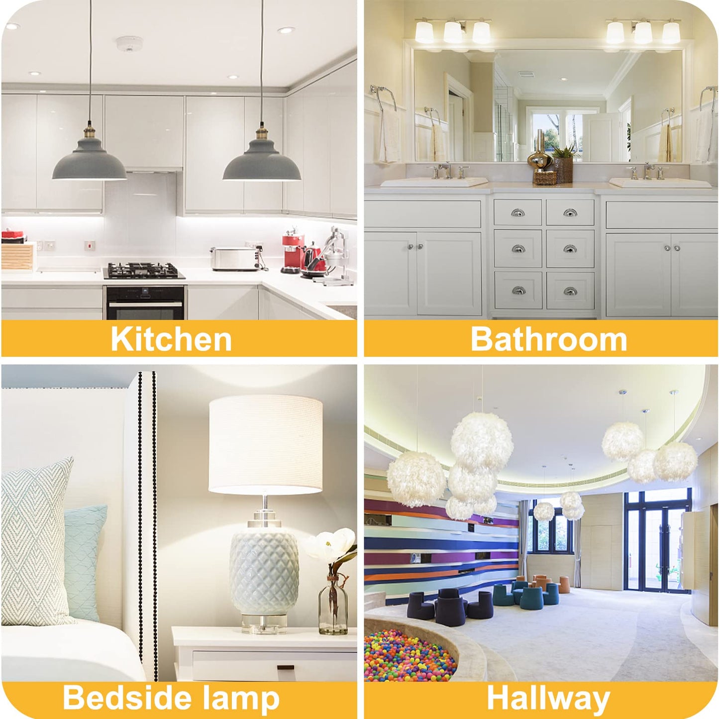 Rechargeable Emergency Light Bulbs 6-Pack LED