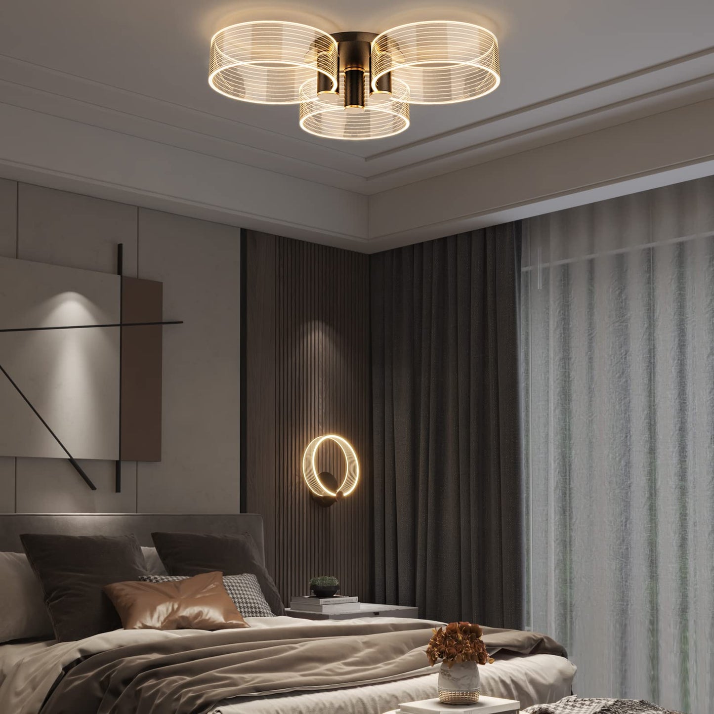 Dimming Flush Mount LED Ceiling Light 30W