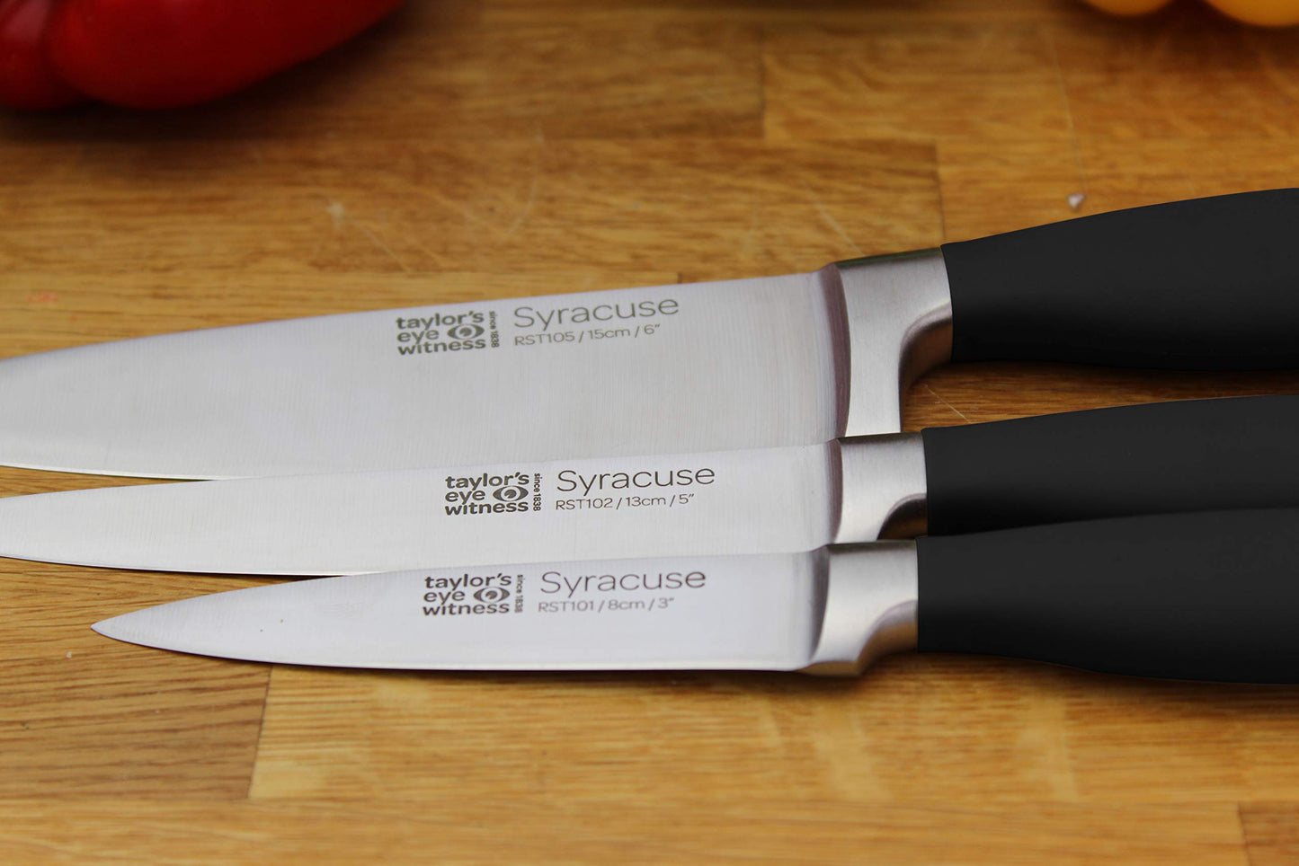3-Piece Taylors Eye Witness Kitchen Knife Set