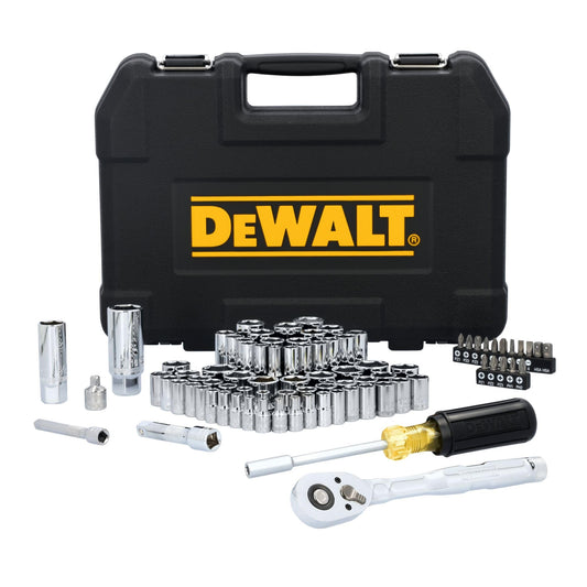 84-Piece DEWALT Mechanics Tool Set, SAE/Metric