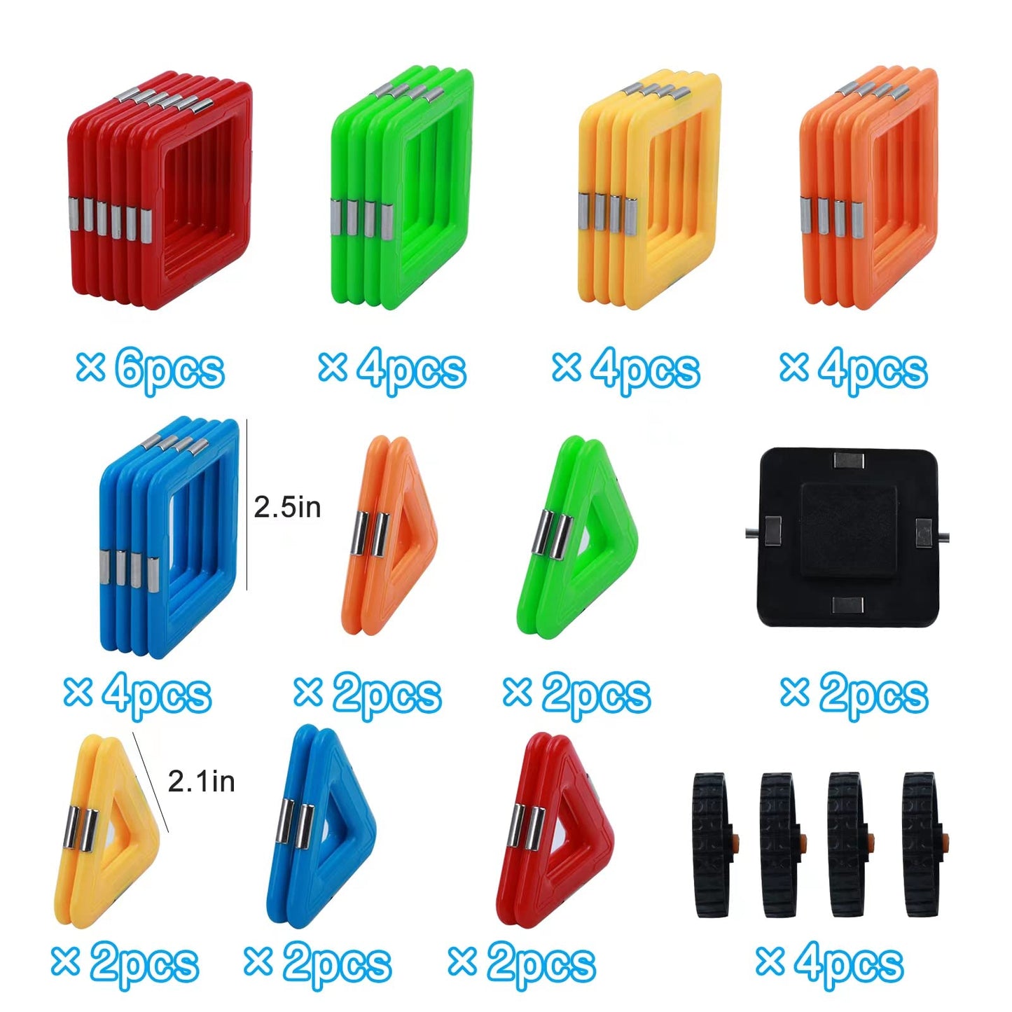 38PCS Magnetic Building Blocks for Kids STEM
