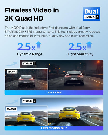 VIOFO A229 Plus Dual Channel Dash Cam