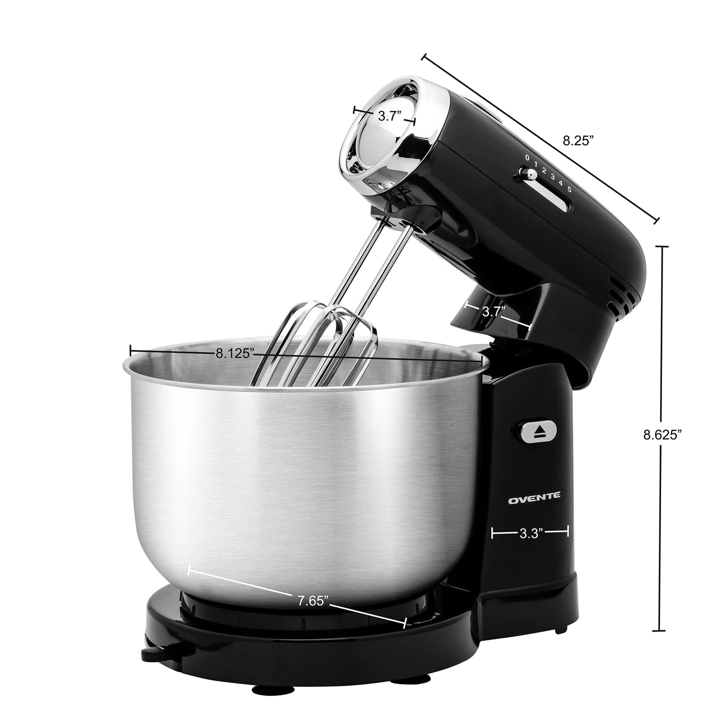 OVENTE Electric Stand Mixer with 3.5QT Bowl