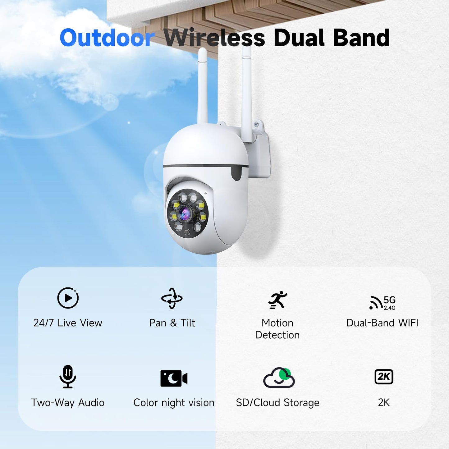 1080P JAIOTlink Outdoor Security Camera with Audio