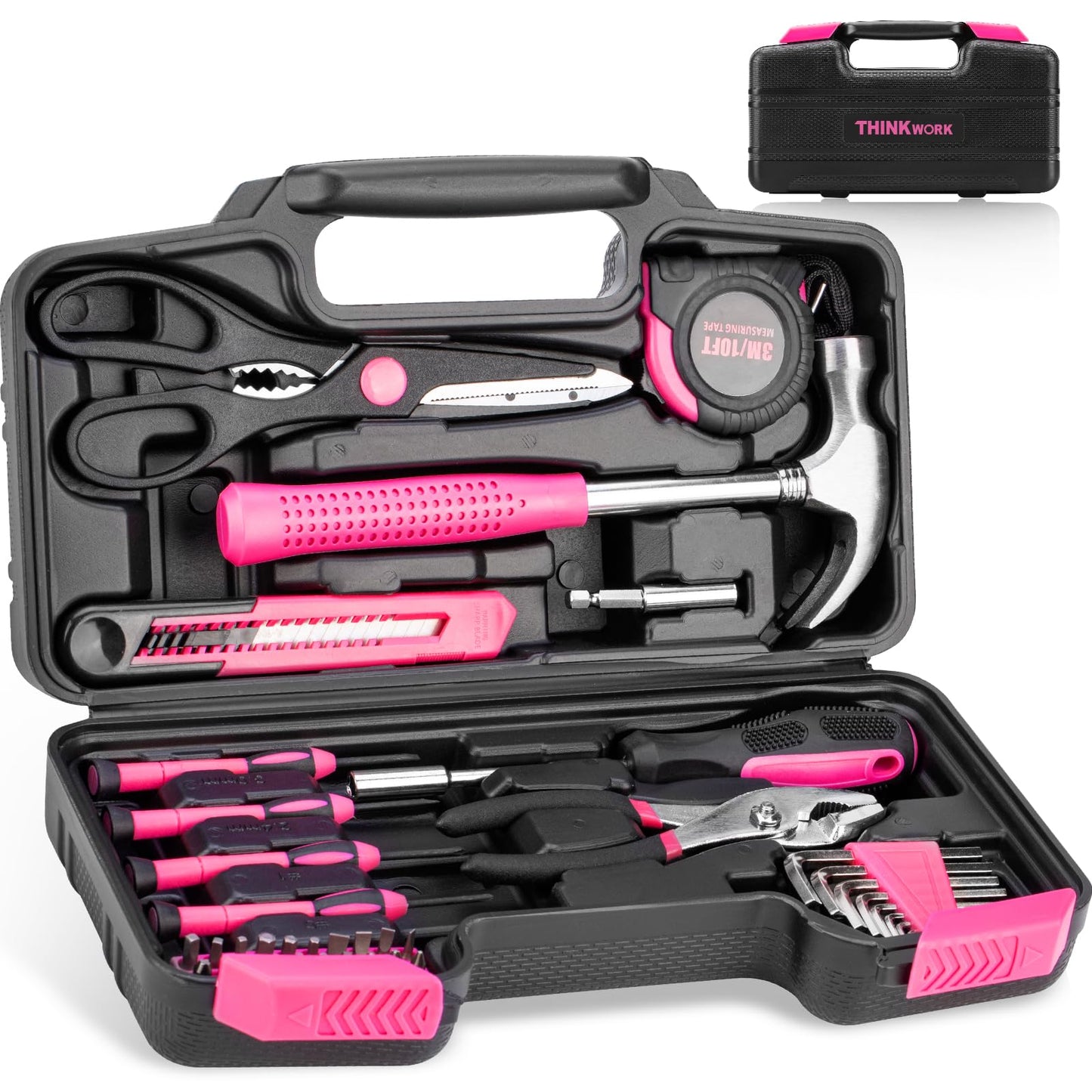 THINKWORK 40-Piece Household Tool Set with Toolbox