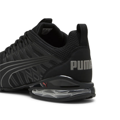 PUMA Mens Voltaic Evo Cross Trainer, PUMA Mens Black-Stormy Slate-for All Time Red, 10