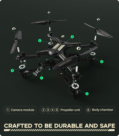 SYMA Foldable 1080P Camera Drone for Kids