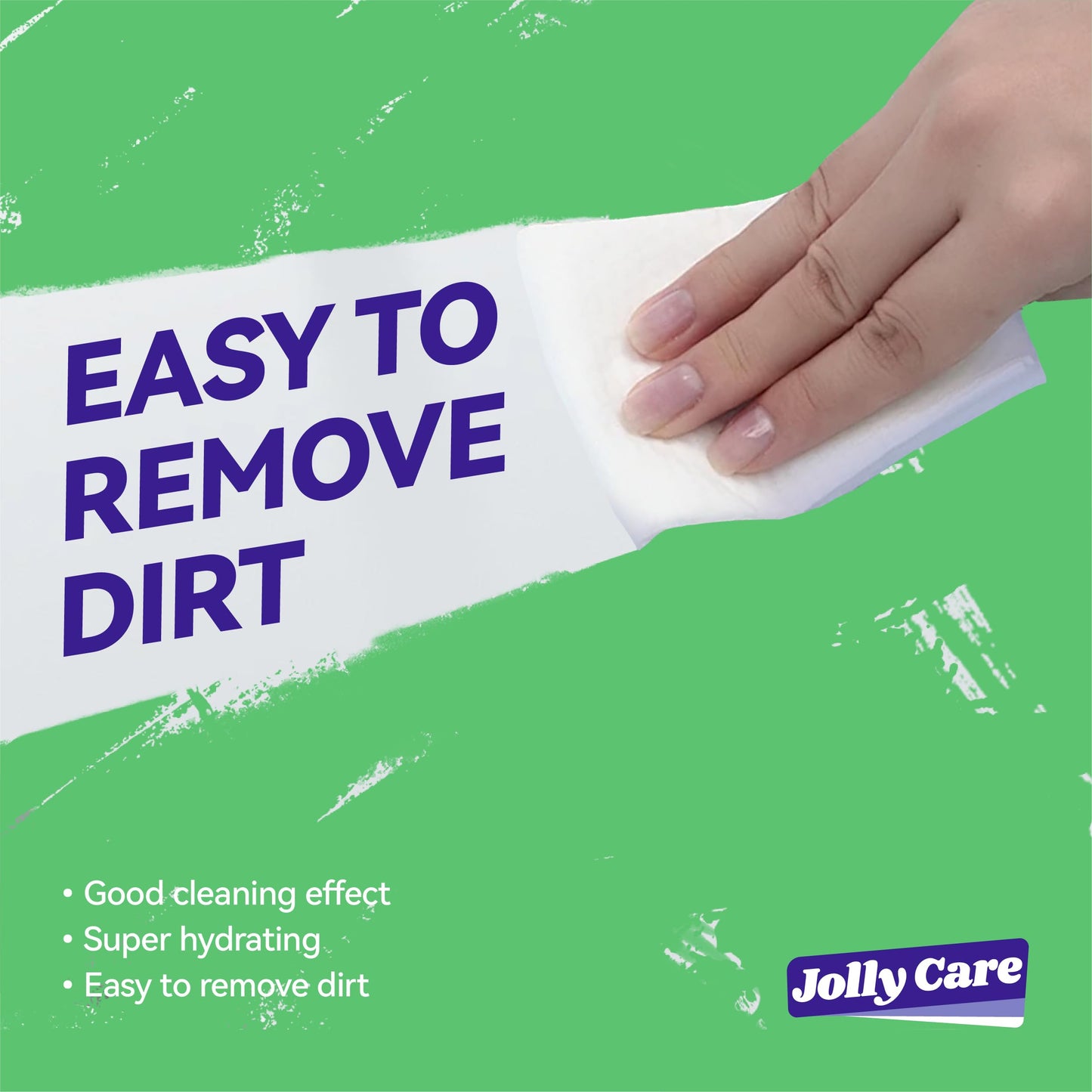 Jolly Care Unscented Adult Wet Wipes, 240 Count