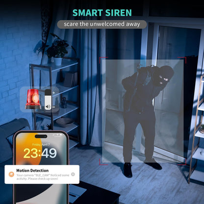 2 Pack Indoor Security Camera with AI Night Vision