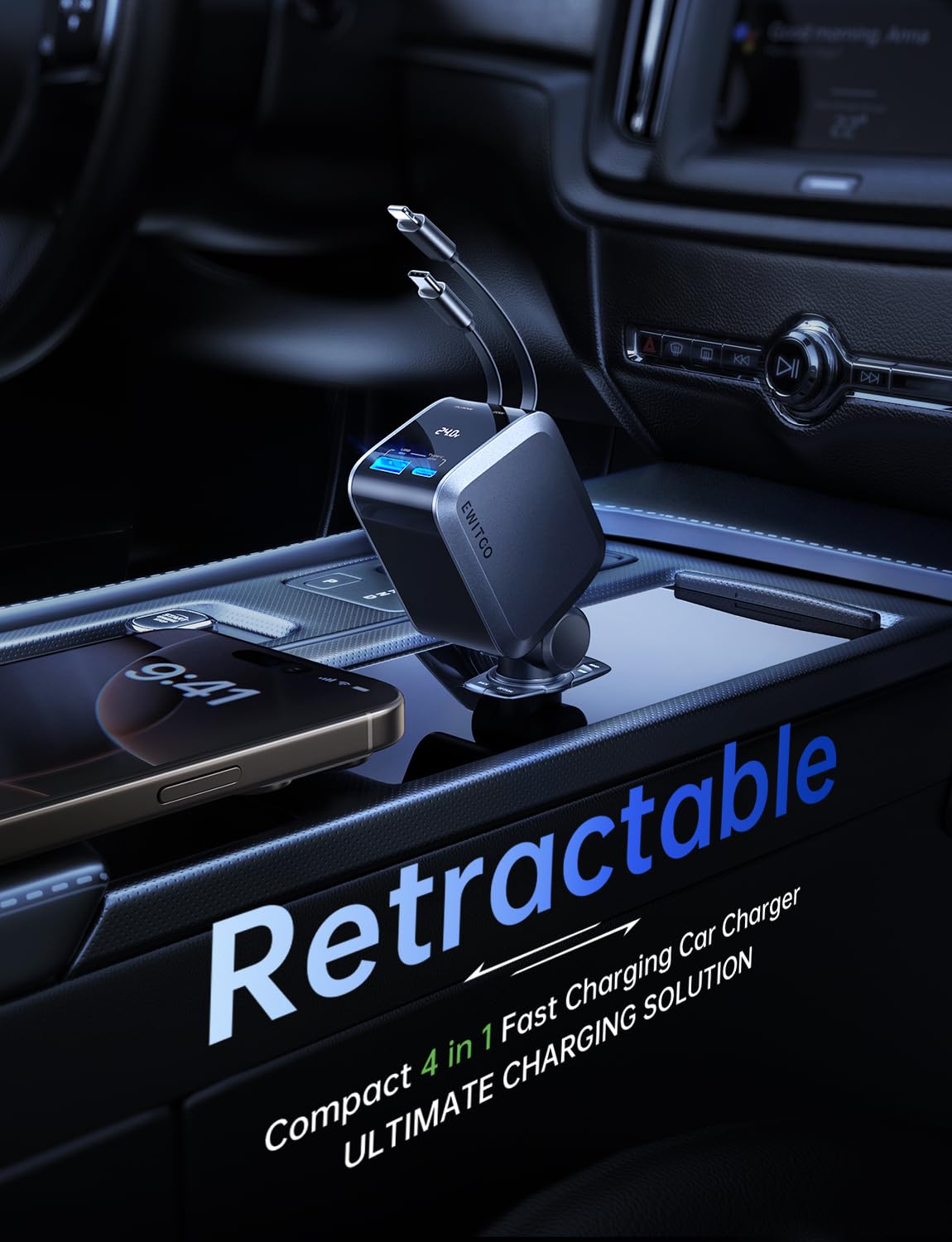 72W Fast Charging USB C Car Charger