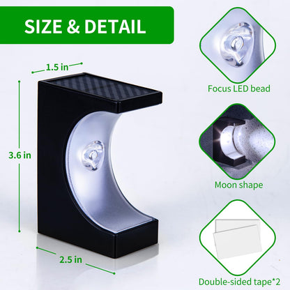 10 Pack Solar Stair Lights for Outdoor Steps