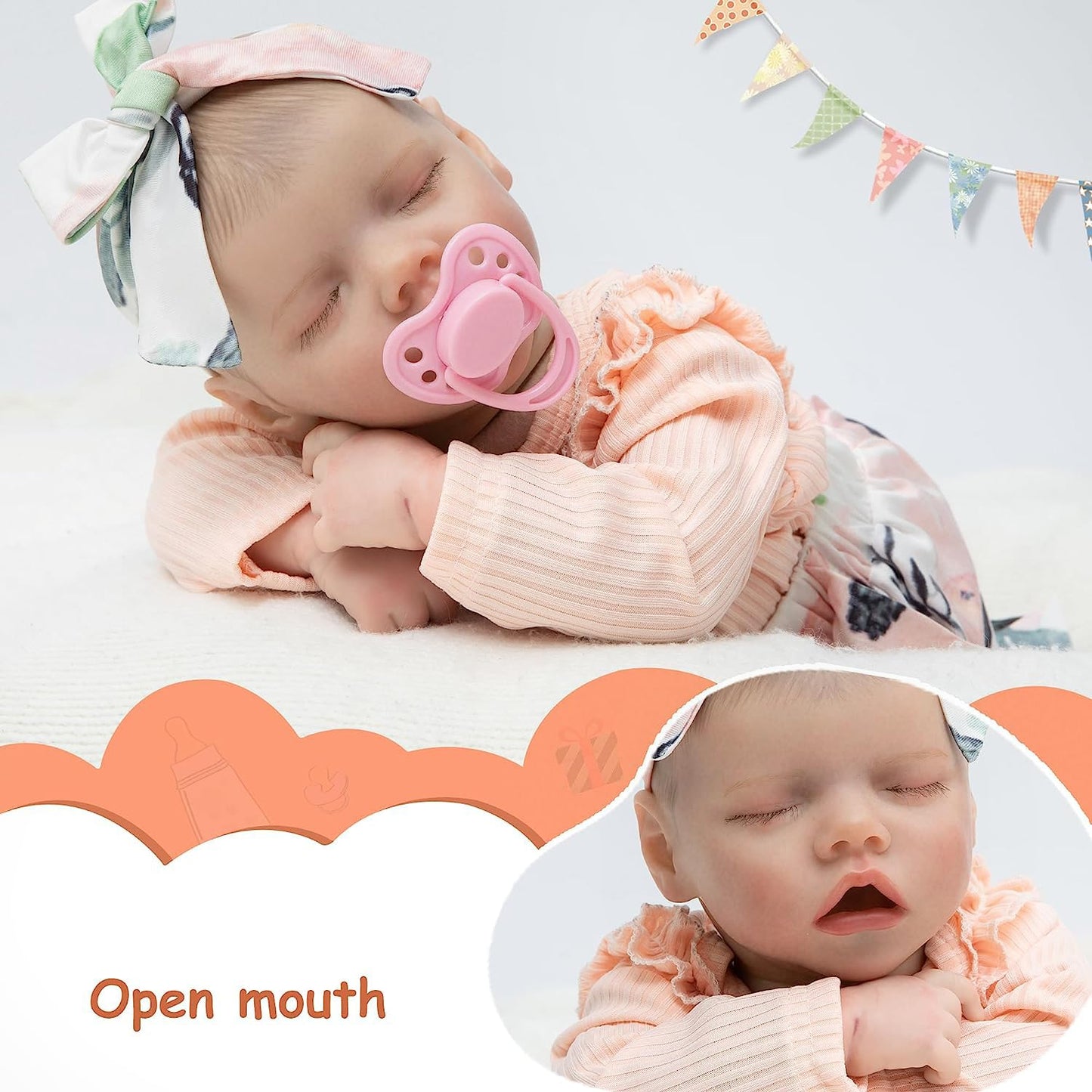 FANCCI 18 Inch Realistic Reborn Baby Doll