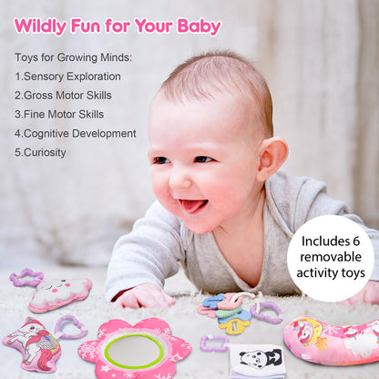BATTOP Baby Play Mat with Rattle Toys & Ball Pit