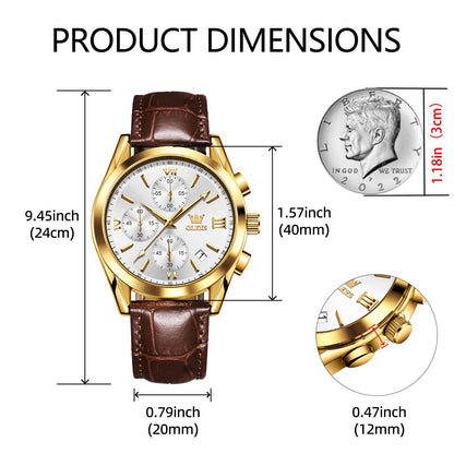 OLEVS Men's Chronograph Luxury Waterproof Watch