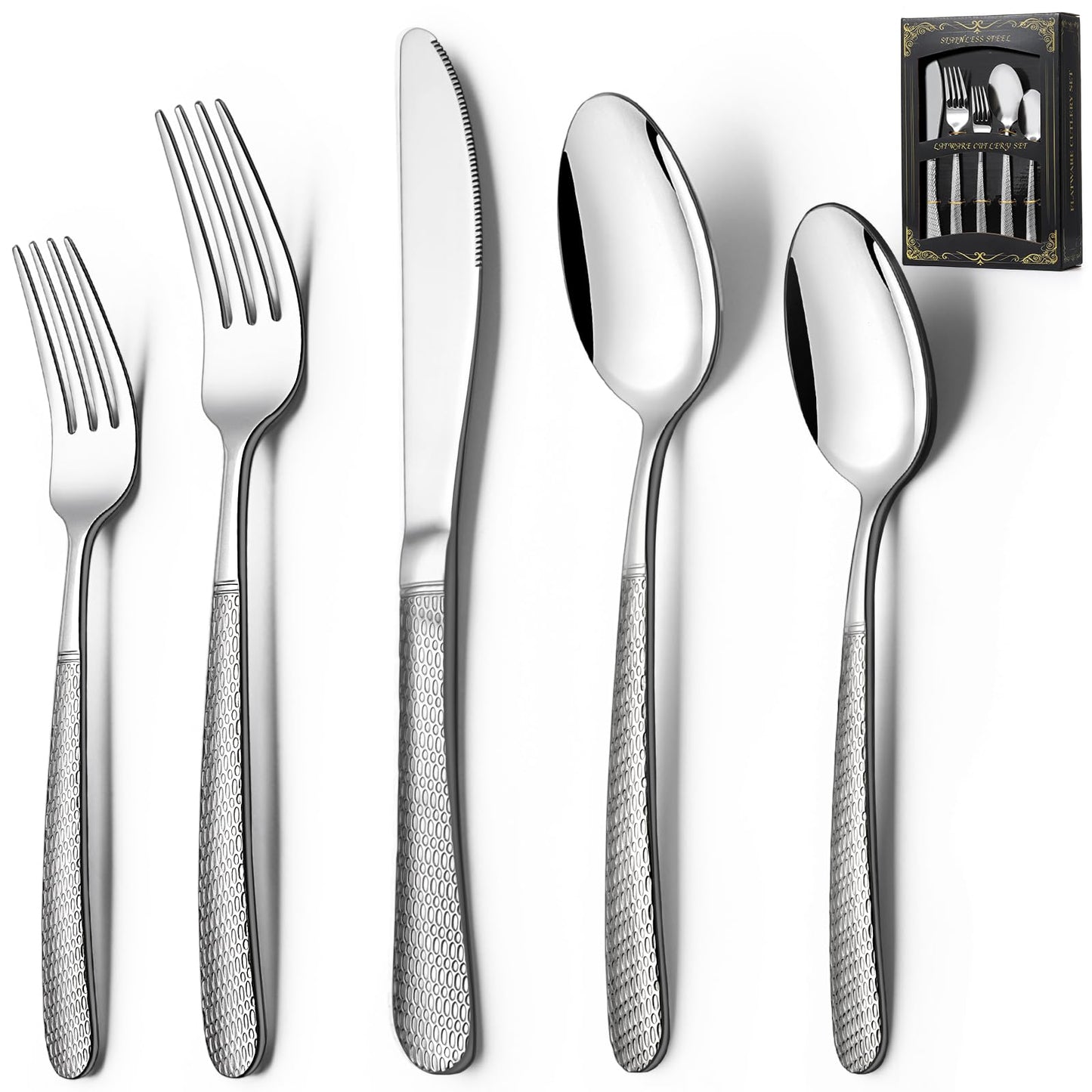 40-Piece Stainless Steel Flatware Set for 8