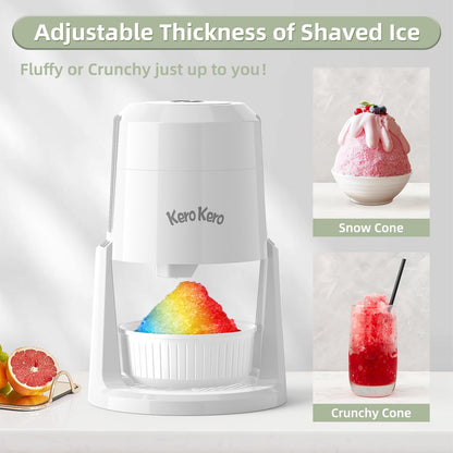 Kero Kero Snow Cone Machine with Adjustable Blade