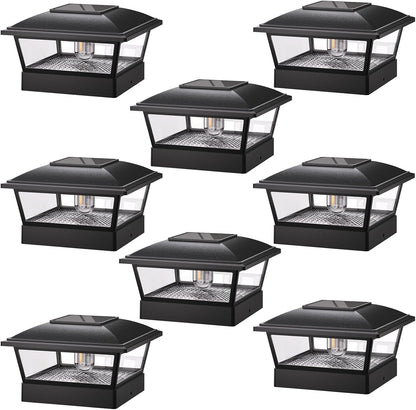 Get 2 for the Price of 1 Solar Post Cap Lights with Edison Bulbs