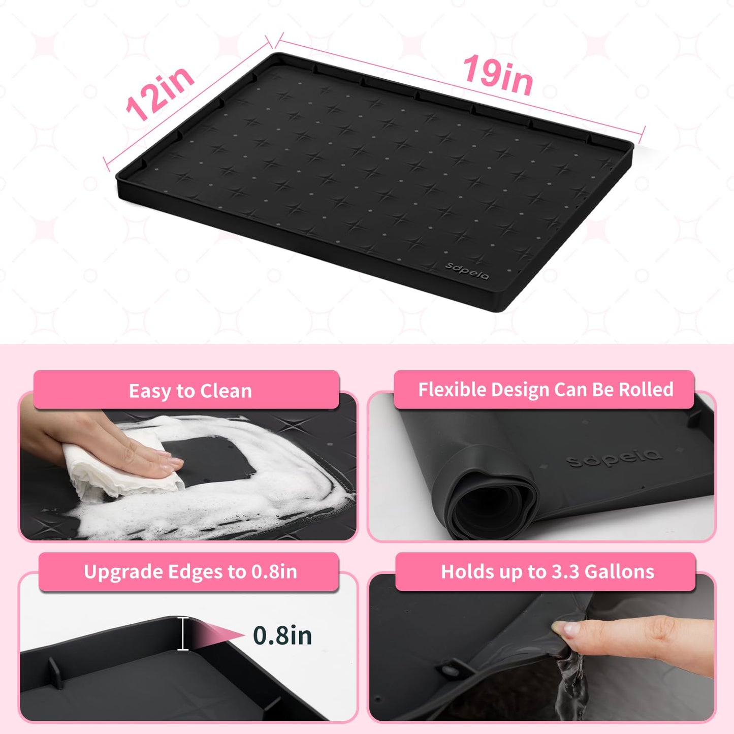 Under Sink Silicone Waterproof Cabinet Mat