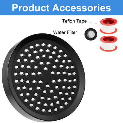 High Pressure Adjustable Shower Head with Hook