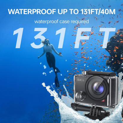 5K Waterproof Action Camera with EIS & Remote