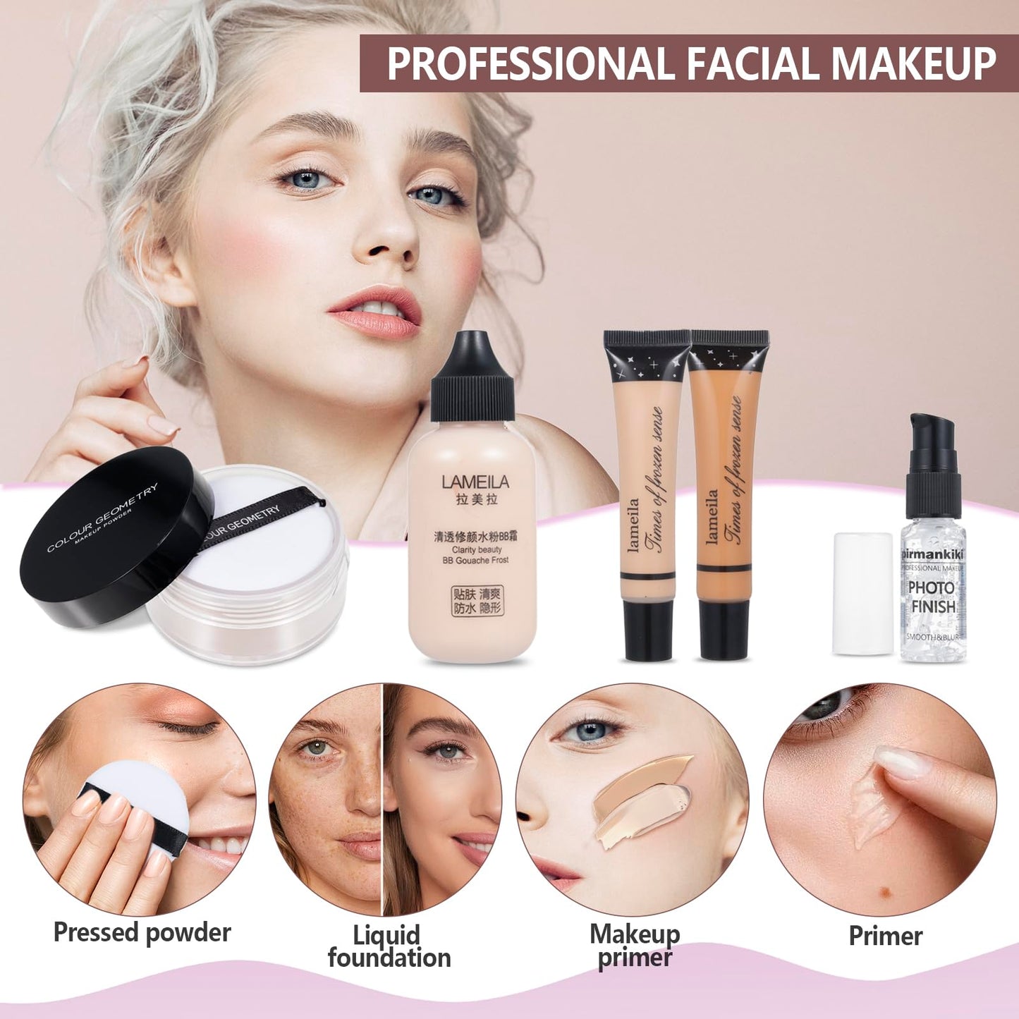 All-in-One Makeup Kit for Travel & Professionals