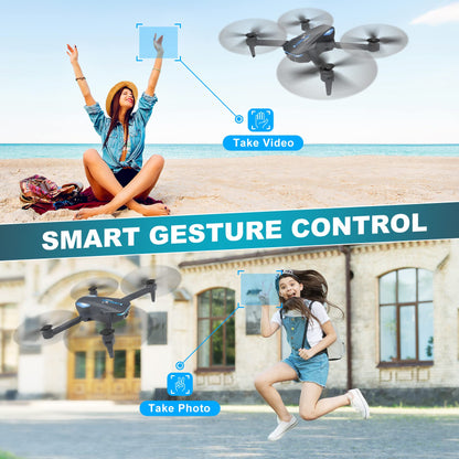 1080P Camera Drone for Kids with Remote Control