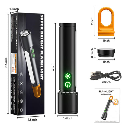 90000Lux ADDplus Rechargeable Magnetic Flashlight