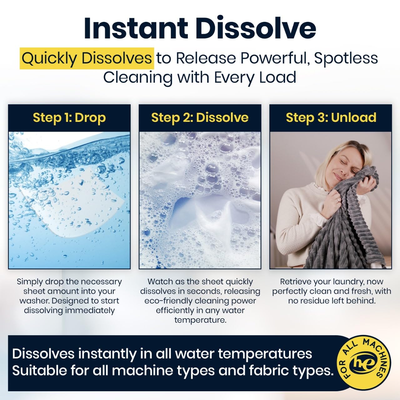 Eco-Friendly Laundry Detergent Sheets – 200 Loads