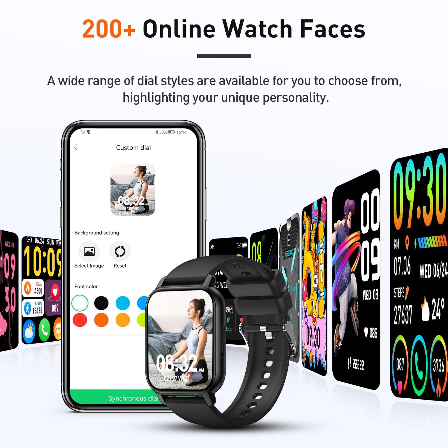 Smart Watch with Heart Rate & Sleep Monitor