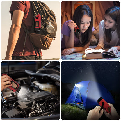 Simpeak Solar Powered LED Flashlight for Camping
